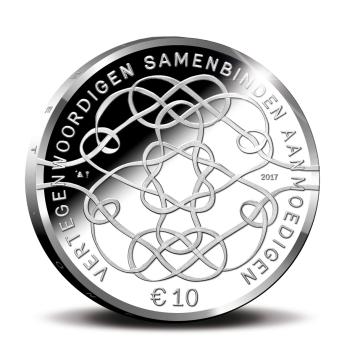 Verjaardagsmunt 10 euro 2017 zilver proof